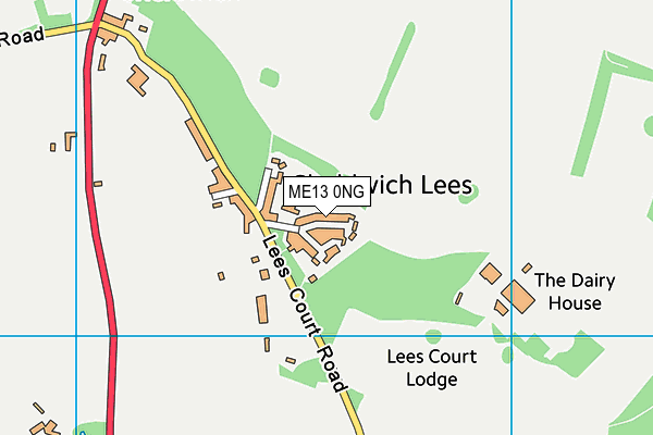 ME13 0NG map - OS VectorMap District (Ordnance Survey) ME13 0NG map - OS VectorMap District (Ordnance Survey)