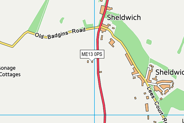ME13 0PS map - OS VectorMap District (Ordnance Survey) ME13 0PS map - OS VectorMap District (Ordnance Survey)