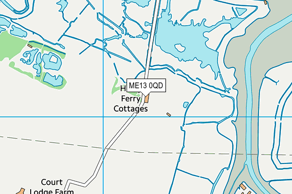 ME13 0QD map - OS VectorMap District (Ordnance Survey) ME13 0QD map - OS VectorMap District (Ordnance Survey)