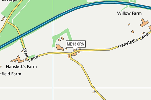 ME13 0RN map - OS VectorMap District (Ordnance Survey) ME13 0RN map - OS VectorMap District (Ordnance Survey)