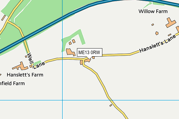 ME13 0RW map - OS VectorMap District (Ordnance Survey) ME13 0RW map - OS VectorMap District (Ordnance Survey)
