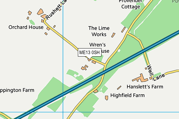ME13 0SH map - OS VectorMap District (Ordnance Survey) ME13 0SH map - OS VectorMap District (Ordnance Survey)