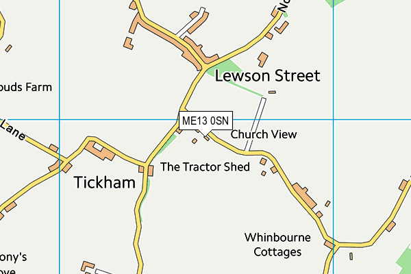 ME13 0SN map - OS VectorMap District (Ordnance Survey)