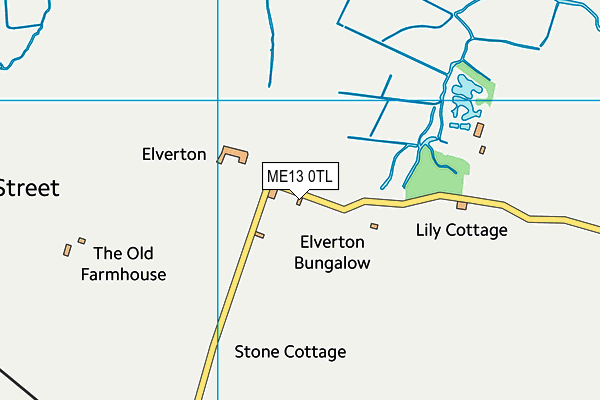 ME13 0TL map - OS VectorMap District (Ordnance Survey) ME13 0TL map - OS VectorMap District (Ordnance Survey)