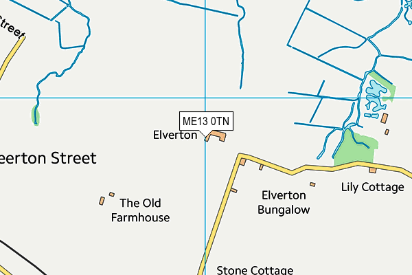 ME13 0TN map - OS VectorMap District (Ordnance Survey) ME13 0TN map - OS VectorMap District (Ordnance Survey)