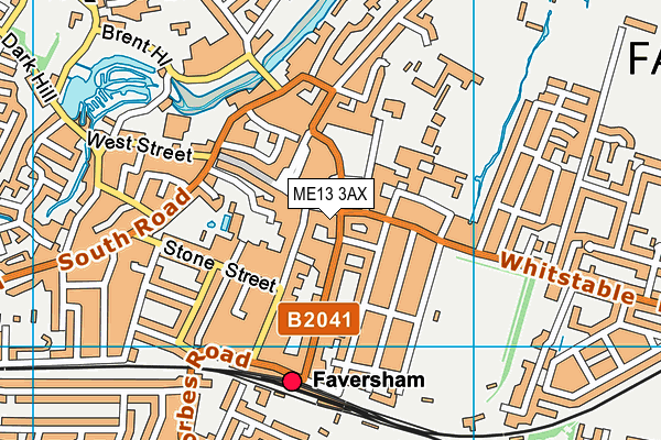 ME13 3AX map - OS VectorMap District (Ordnance Survey) ME13 3AX map - OS VectorMap District (Ordnance Survey)