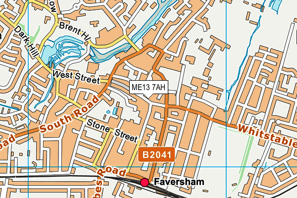ME13 7AH map - OS VectorMap District (Ordnance Survey) ME13 7AH map - OS VectorMap District (Ordnance Survey)