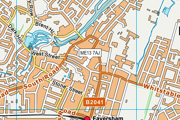 ME13 7AJ map - OS VectorMap District (Ordnance Survey) ME13 7AJ map - OS VectorMap District (Ordnance Survey)