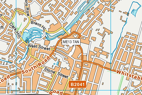 ME13 7AN map - OS VectorMap District (Ordnance Survey) ME13 7AN map - OS VectorMap District (Ordnance Survey)