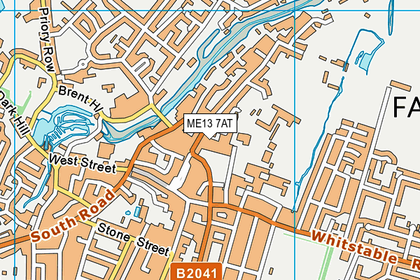 ME13 7AT map - OS VectorMap District (Ordnance Survey) ME13 7AT map - OS VectorMap District (Ordnance Survey)