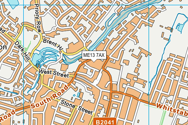 ME13 7AX map - OS VectorMap District (Ordnance Survey) ME13 7AX map - OS VectorMap District (Ordnance Survey)