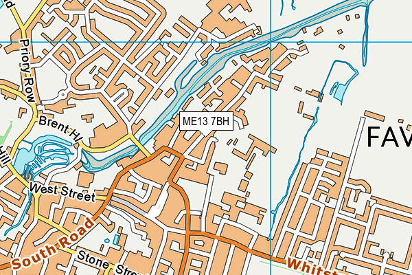 ME13 7BH map - OS VectorMap District (Ordnance Survey) ME13 7BH map - OS VectorMap District (Ordnance Survey)