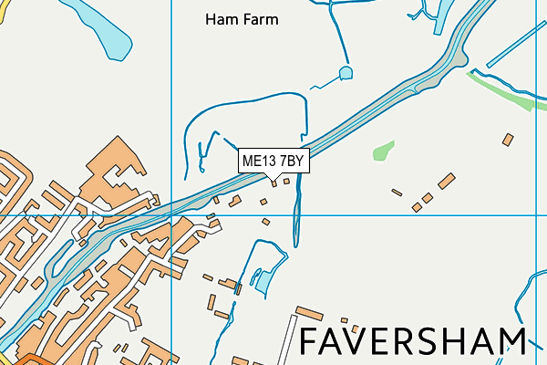 ME13 7BY map - OS VectorMap District (Ordnance Survey) ME13 7BY map - OS VectorMap District (Ordnance Survey)