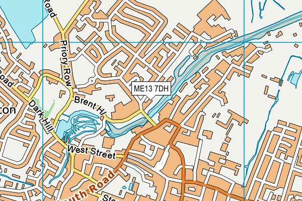 ME13 7DH map - OS VectorMap District (Ordnance Survey) ME13 7DH map - OS VectorMap District (Ordnance Survey)