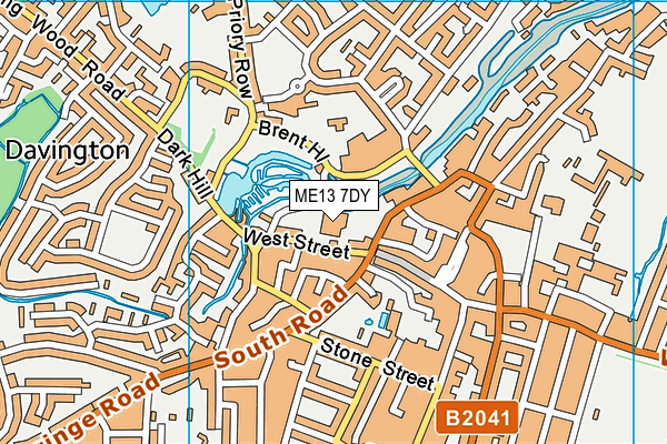 ME13 7DY map - OS VectorMap District (Ordnance Survey) ME13 7DY map - OS VectorMap District (Ordnance Survey)