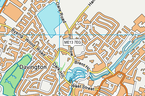 ME13 7EG map - OS VectorMap District (Ordnance Survey) ME13 7EG map - OS VectorMap District (Ordnance Survey)
