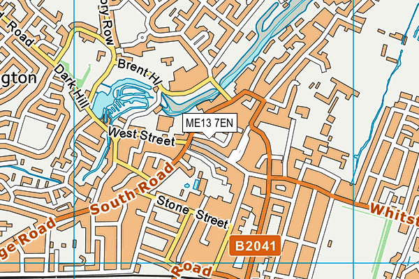 ME13 7EN map - OS VectorMap District (Ordnance Survey) ME13 7EN map - OS VectorMap District (Ordnance Survey)