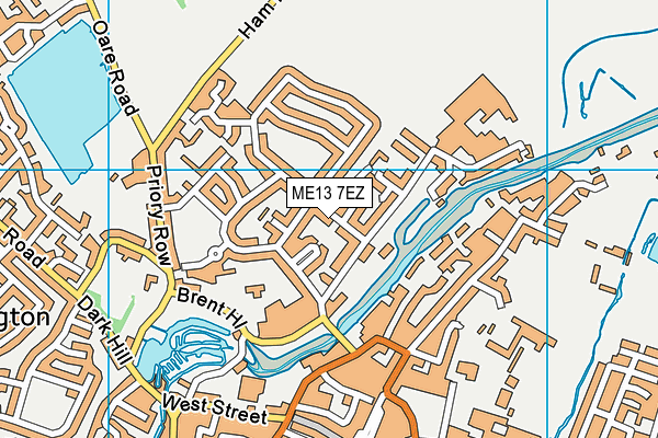 ME13 7EZ map - OS VectorMap District (Ordnance Survey) ME13 7EZ map - OS VectorMap District (Ordnance Survey)