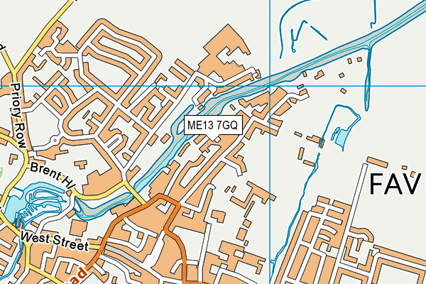 ME13 7GQ map - OS VectorMap District (Ordnance Survey) ME13 7GQ map - OS VectorMap District (Ordnance Survey)