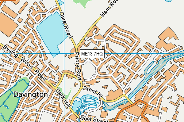 ME13 7HQ map - OS VectorMap District (Ordnance Survey)