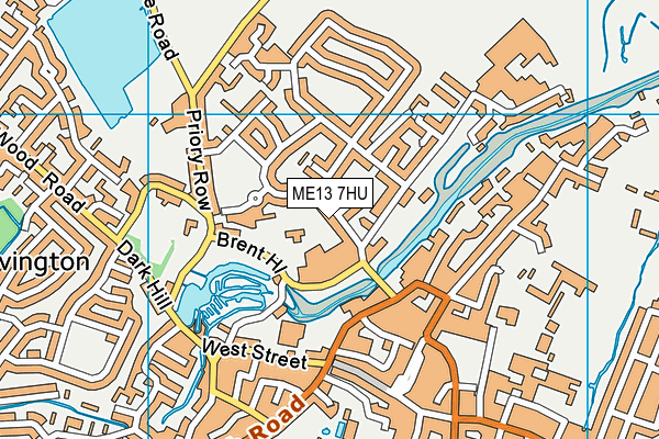 ME13 7HU map - OS VectorMap District (Ordnance Survey) ME13 7HU map - OS VectorMap District (Ordnance Survey)