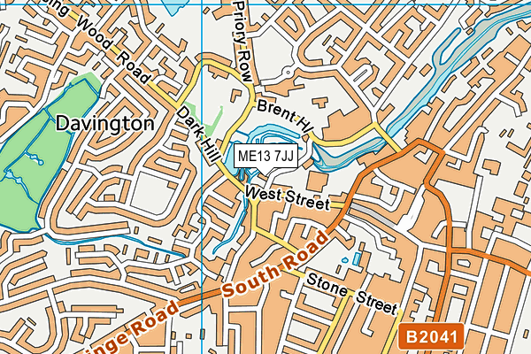 ME13 7JJ map - OS VectorMap District (Ordnance Survey)