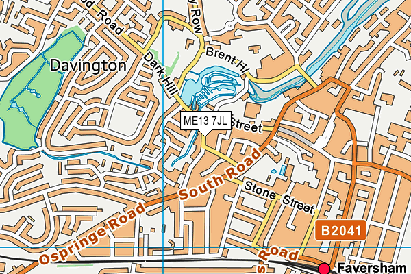 ME13 7JL map - OS VectorMap District (Ordnance Survey) ME13 7JL map - OS VectorMap District (Ordnance Survey)