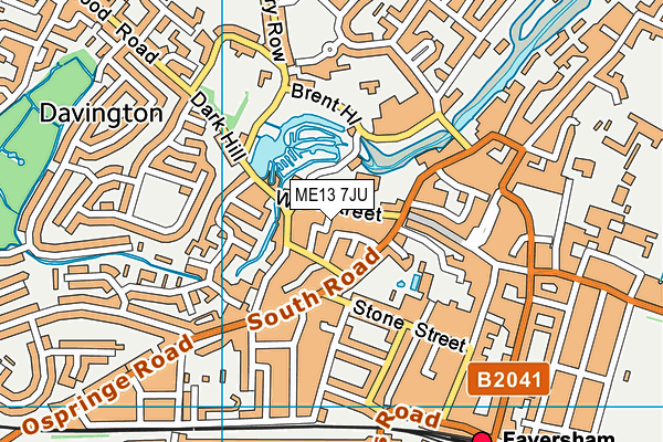 ME13 7JU map - OS VectorMap District (Ordnance Survey) ME13 7JU map - OS VectorMap District (Ordnance Survey)