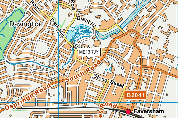 ME13 7JY map - OS VectorMap District (Ordnance Survey) ME13 7JY map - OS VectorMap District (Ordnance Survey)