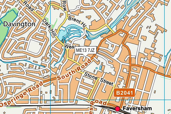 ME13 7JZ map - OS VectorMap District (Ordnance Survey) ME13 7JZ map - OS VectorMap District (Ordnance Survey)