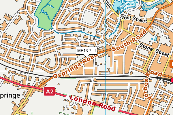 ME13 7LJ map - OS VectorMap District (Ordnance Survey) ME13 7LJ map - OS VectorMap District (Ordnance Survey)