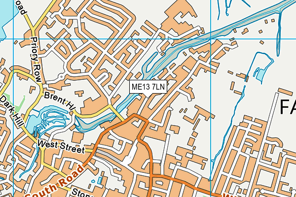 ME13 7LN map - OS VectorMap District (Ordnance Survey) ME13 7LN map - OS VectorMap District (Ordnance Survey)