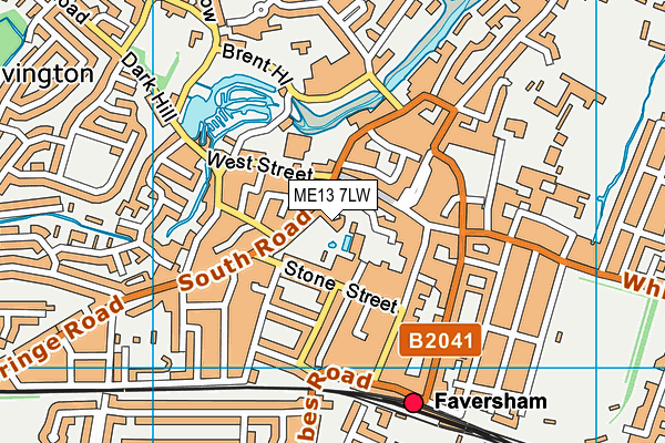 ME13 7LW map - OS VectorMap District (Ordnance Survey)