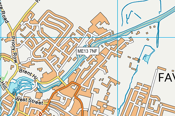 ME13 7NF map - OS VectorMap District (Ordnance Survey) ME13 7NF map - OS VectorMap District (Ordnance Survey)