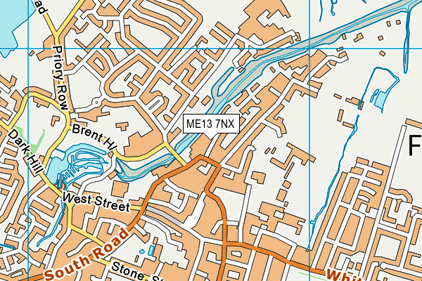 ME13 7NX map - OS VectorMap District (Ordnance Survey) ME13 7NX map - OS VectorMap District (Ordnance Survey)