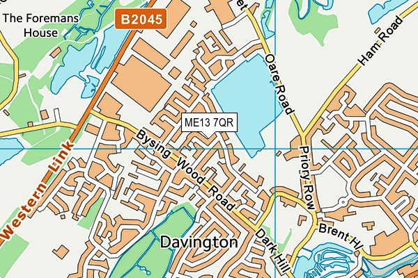 ME13 7QR map - OS VectorMap District (Ordnance Survey) ME13 7QR map - OS VectorMap District (Ordnance Survey)
