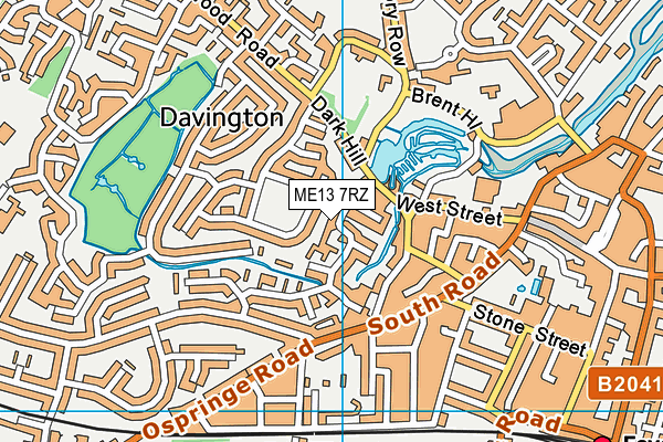 ME13 7RZ map - OS VectorMap District (Ordnance Survey) ME13 7RZ map - OS VectorMap District (Ordnance Survey)
