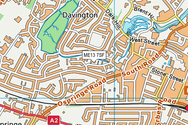 ME13 7SF map - OS VectorMap District (Ordnance Survey) ME13 7SF map - OS VectorMap District (Ordnance Survey)