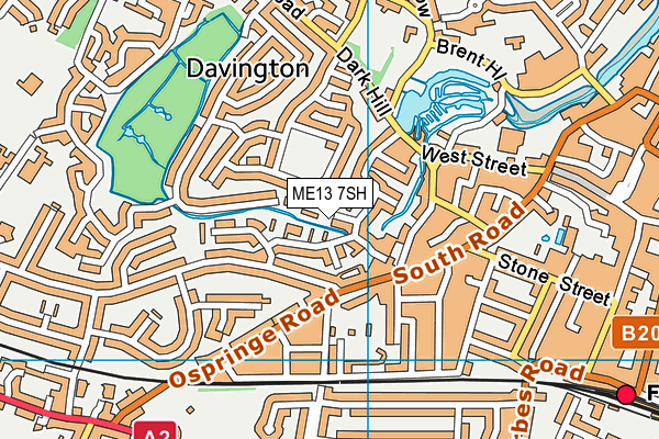 ME13 7SH map - OS VectorMap District (Ordnance Survey) ME13 7SH map - OS VectorMap District (Ordnance Survey)