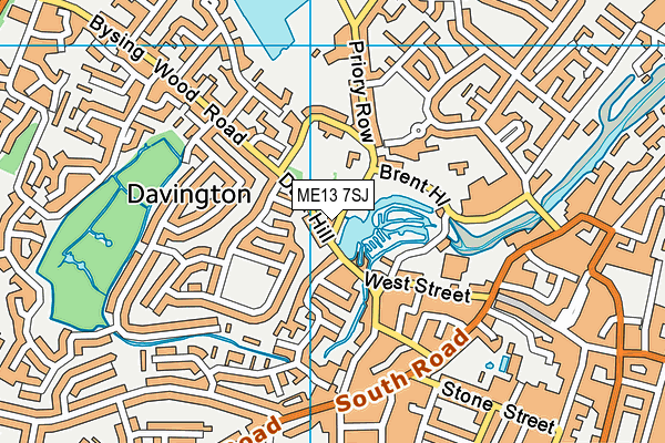 ME13 7SJ map - OS VectorMap District (Ordnance Survey)