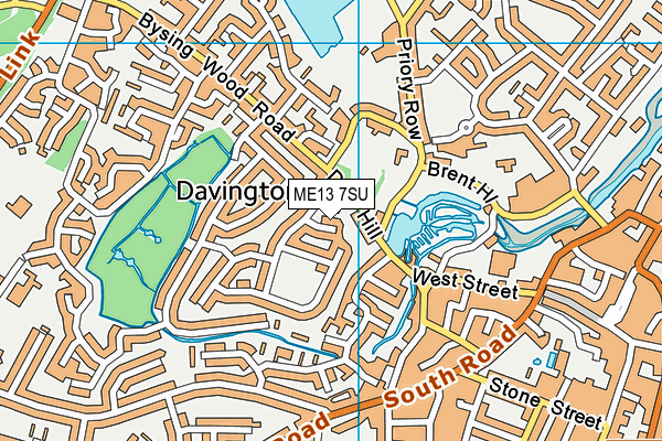 ME13 7SU map - OS VectorMap District (Ordnance Survey) ME13 7SU map - OS VectorMap District (Ordnance Survey)