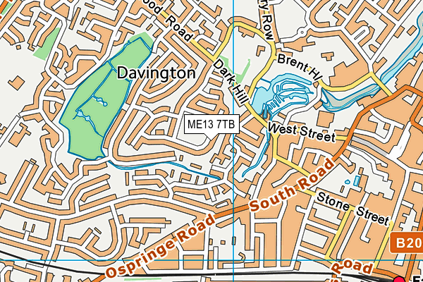 ME13 7TB map - OS VectorMap District (Ordnance Survey) ME13 7TB map - OS VectorMap District (Ordnance Survey)
