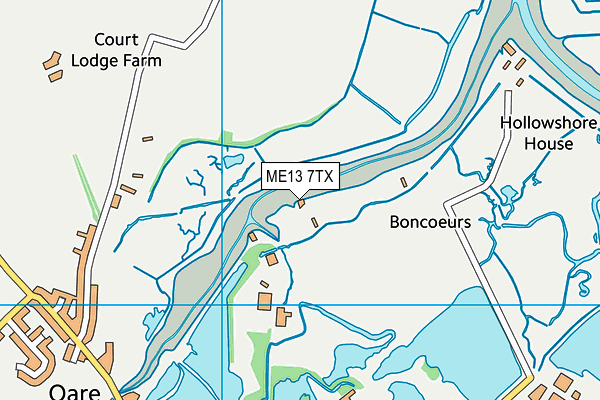 ME13 7TX map - OS VectorMap District (Ordnance Survey) ME13 7TX map - OS VectorMap District (Ordnance Survey)