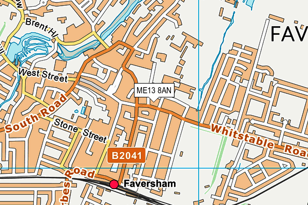 ME13 8AN map - OS VectorMap District (Ordnance Survey) ME13 8AN map - OS VectorMap District (Ordnance Survey)