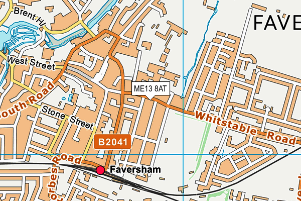 ME13 8AT map - OS VectorMap District (Ordnance Survey) ME13 8AT map - OS VectorMap District (Ordnance Survey)
