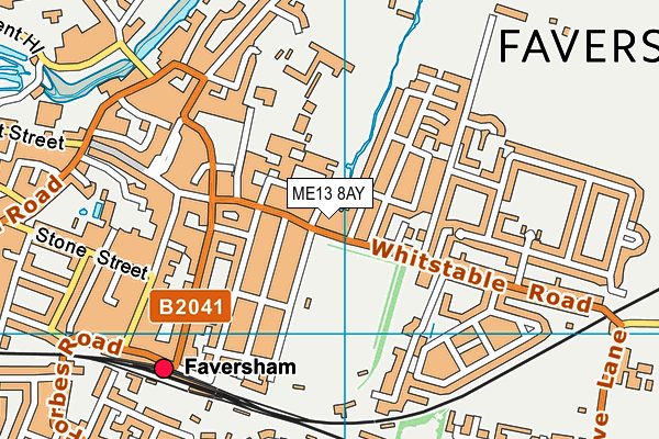ME13 8AY map - OS VectorMap District (Ordnance Survey) ME13 8AY map - OS VectorMap District (Ordnance Survey)