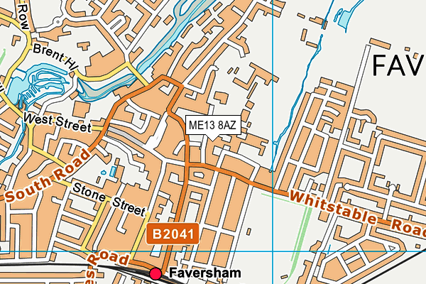 ME13 8AZ map - OS VectorMap District (Ordnance Survey) ME13 8AZ map - OS VectorMap District (Ordnance Survey)