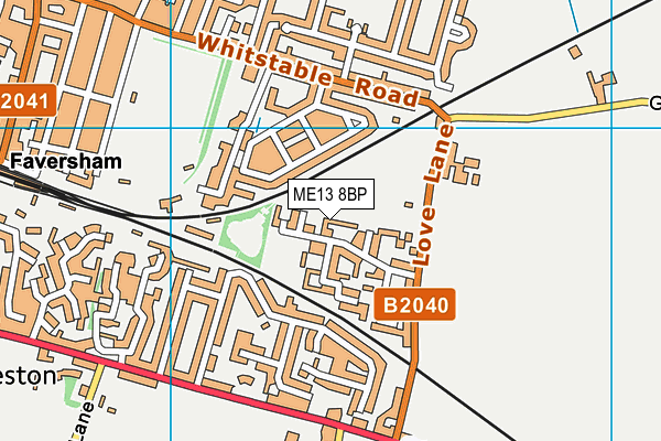 ME13 8BP map - OS VectorMap District (Ordnance Survey) ME13 8BP map - OS VectorMap District (Ordnance Survey)