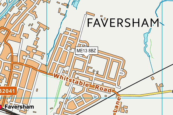ME13 8BZ map - OS VectorMap District (Ordnance Survey) ME13 8BZ map - OS VectorMap District (Ordnance Survey)