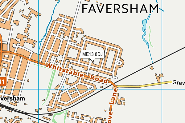 ME13 8DJ map - OS VectorMap District (Ordnance Survey) ME13 8DJ map - OS VectorMap District (Ordnance Survey)